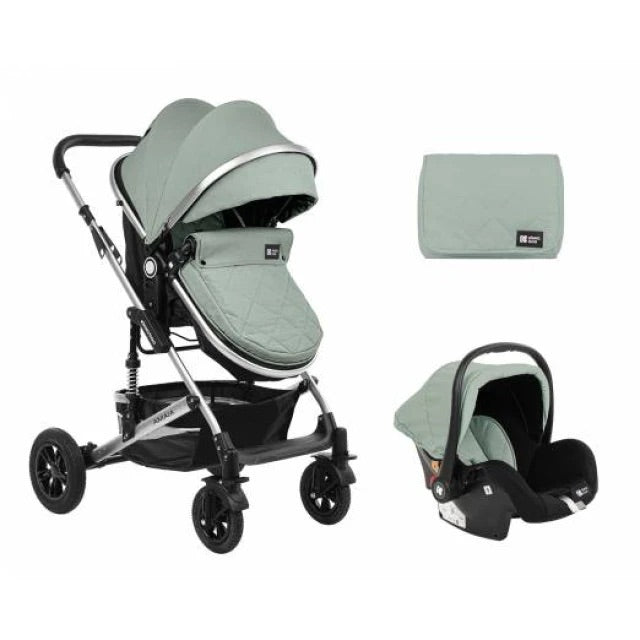 Stroller 3in1 transf. seat Amaia Verde(Mint) - Kikkaboo