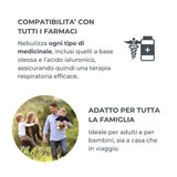 APPARECCHIO PER AEROSOL PORTATILE CON COMPRESSORE A PISTONE-NUVITA