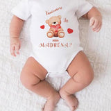 BODY NEONATO PERSONALIZZATO "Vuoi essere la mia madrina? "/MELLAKIDS