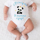 BODY NEONATO PERSONALIZZATO "il principino di mamma e papà"/ MELLAKIDS